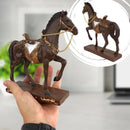 Cavalo Marchador com Cela Completo – Decoração Artesanal