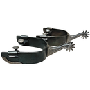 Espora Vinagre Billy 1 1/4" Preta com Detalhe e Roseta 3077 Inox